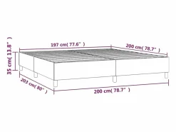 Clicnbuy Estructura de cama box spring terciopelo negro 200x200 cm Online