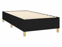 Clicnbuy Somier Tapizado|Somier - 90X190Cm|Estructura de cama box spring tela negro 90x190 cm