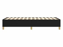 Clicnbuy Somier Tapizado|Somier - 90X190Cm|Estructura de cama box spring tela negro 90x190 cm