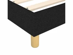 Clicnbuy Somier Tapizado|Somier - 90X190Cm|Estructura de cama box spring tela negro 90x190 cm