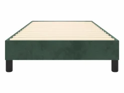 Clicnbuy Estructura de cama box spring terciopelo verde oscuro 90x190 cm New