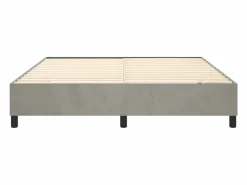 Clicnbuy Estructura de cama box spring terciopelo gris claro 160x200 cm Outlet