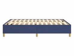 Estructura de cama box spring tela azul 140x200 cm^Clicnbuy Hot