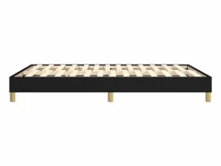 Clicnbuy Estructura de cama box spring tela negro 140x190 cm Best
