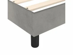 Estructura de cama box spring terciopelo gris claro 120x200 cm^Clicnbuy Online