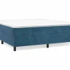 Clicnbuy Somier - 180X200Cm|Estructura de cama box spring terciopelo azul oscuro 180x200 cm