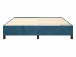 Clicnbuy Somier - 180X200Cm|Estructura de cama box spring terciopelo azul oscuro 180x200 cm