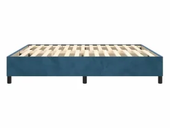 Clicnbuy Somier - 180X200Cm|Estructura de cama box spring terciopelo azul oscuro 180x200 cm