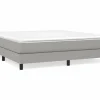 Estructura de cama box spring tela gris claro 180x200 cm^Clicnbuy New