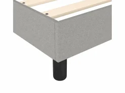 Estructura de cama box spring tela gris claro 180x200 cm^Clicnbuy New