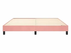 Estructura de cama box spring terciopelo rosa 180x200 cm^Clicnbuy Best