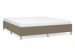 Clicnbuy Estructura de cama box spring tela gris taupe 160x200 cm Sale