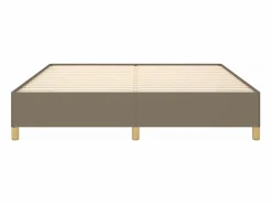 Clicnbuy Estructura de cama box spring tela gris taupe 160x200 cm Sale