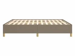 Clicnbuy Estructura de cama box spring tela gris taupe 160x200 cm Sale