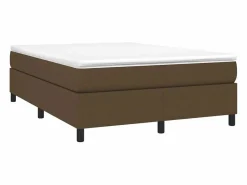 Clicnbuy Estructura de cama box spring tela marrón 140x190 cm Online