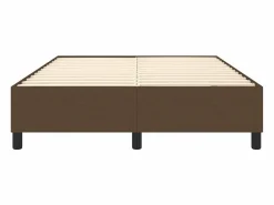 Clicnbuy Estructura de cama box spring tela marrón 140x190 cm Online