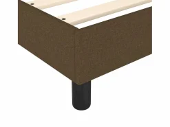 Clicnbuy Estructura de cama box spring tela marrón 140x190 cm Online