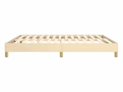 Estructura de cama box spring tela color crema 180x200 cm^Clicnbuy Best