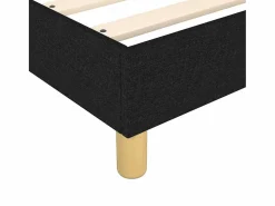 Estructura de cama box spring tela negro 90x190 cm^Clicnbuy Hot