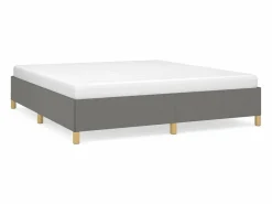 Clicnbuy Estructura de cama box spring tela gris oscuro 180x200 cm Clearance