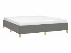 Clicnbuy Estructura de cama box spring tela gris oscuro 180x200 cm Clearance