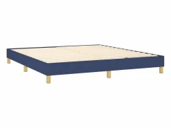 Clicnbuy Estructura de cama box spring tela azul 180x200 cm Hot