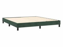 Clicnbuy Estructura de cama box spring terciopelo verde oscuro 180x200cm Hot