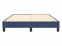 Clicnbuy Estructura de cama box spring tela azul 140x190 cm Outlet