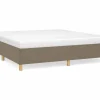Clicnbuy Estructura de cama box spring tela gris taupe 180x200 cm Hot