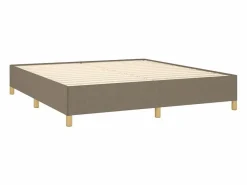 Clicnbuy Estructura de cama box spring tela gris taupe 180x200 cm Hot