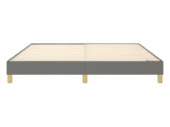 Clicnbuy Somier - 160X200Cm|Estructura de cama box spring tela gris oscuro 160x200 cm
