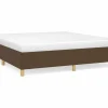 Clicnbuy Estructura de cama box spring tela marrón 180x200 cm Sale