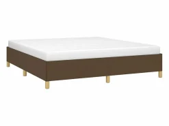 Clicnbuy Estructura de cama box spring tela marrón 180x200 cm Sale