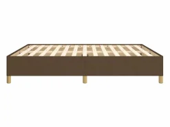 Clicnbuy Estructura de cama box spring tela marrón 180x200 cm Sale