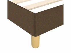 Clicnbuy Estructura de cama box spring tela marrón 180x200 cm Sale