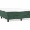 Estructura de cama box spring terciopelo verde oscuro 140x190cm^Clicnbuy Hot