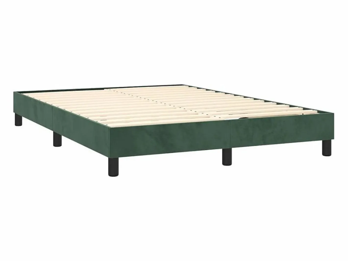 Estructura de cama box spring terciopelo verde oscuro 140x190cm^Clicnbuy Hot