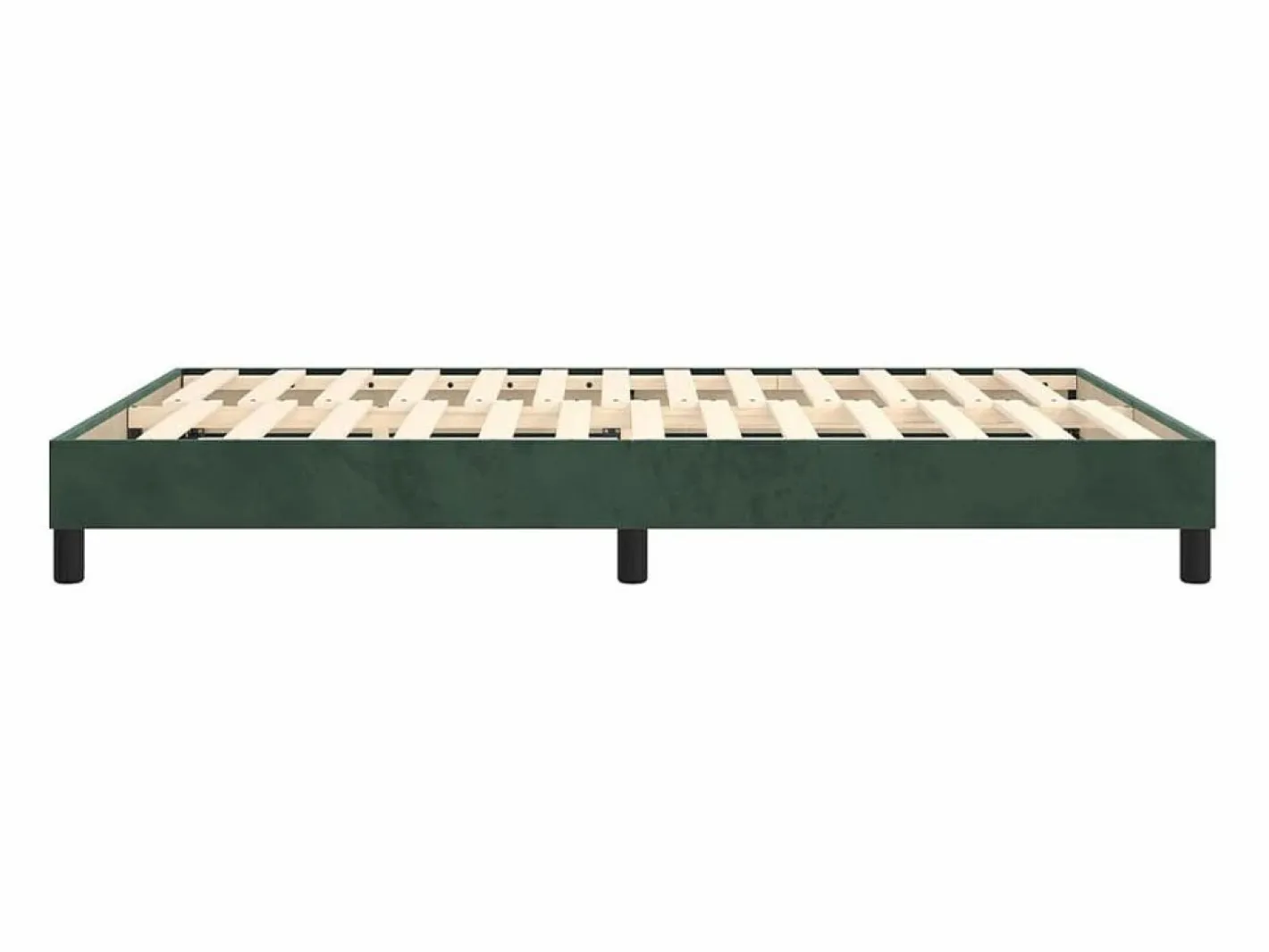 Estructura de cama box spring terciopelo verde oscuro 140x190cm^Clicnbuy Hot