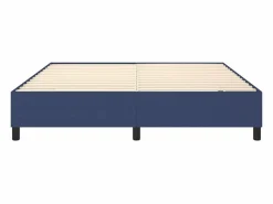 Clicnbuy Estructura de cama box spring tela azul 180x200 cm New