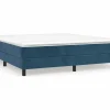 Clicnbuy Somier - 180X200Cm|Estructura de cama box spring terciopelo azul oscuro 180x200 cm