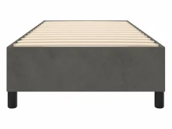 Clicnbuy Estructura de cama box spring terciopelo gris oscuro 90x190 cm Online