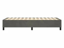 Clicnbuy Estructura de cama box spring terciopelo gris oscuro 90x190 cm Online