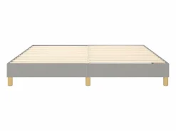 Clicnbuy Somier - 180X200Cm|Estructura de cama box spring tela gris claro 180x200 cm