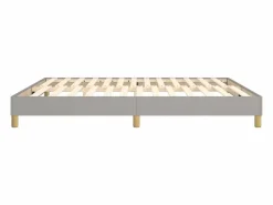 Clicnbuy Somier - 180X200Cm|Estructura de cama box spring tela gris claro 180x200 cm