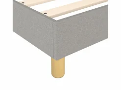 Clicnbuy Somier - 180X200Cm|Estructura de cama box spring tela gris claro 180x200 cm