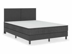 Estructura de cama Box Spring tela gris 180x200 cm^Clicnbuy Online