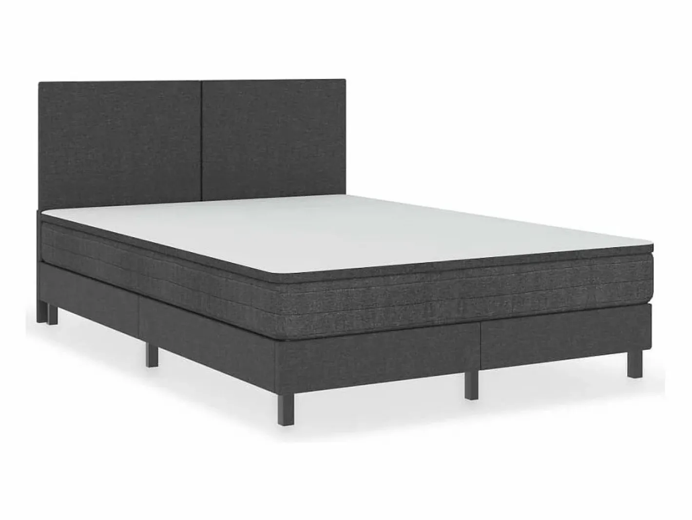 Estructura de cama Box Spring tela gris 180x200 cm^Clicnbuy Online