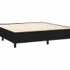 Clicnbuy Somier - 160X200Cm|Estructura de cama box spring tela negro 160x200 cm