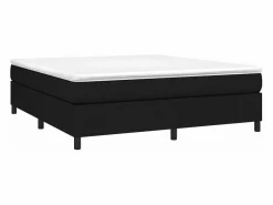 Clicnbuy Somier - 160X200Cm|Estructura de cama box spring tela negro 160x200 cm