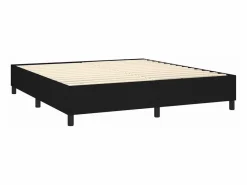 Clicnbuy Somier - 160X200Cm|Estructura de cama box spring tela negro 160x200 cm
